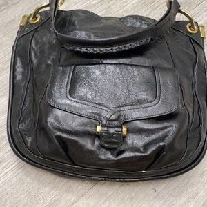 Yany Black Leather Bag - Lots of Pockets - Beautiful!